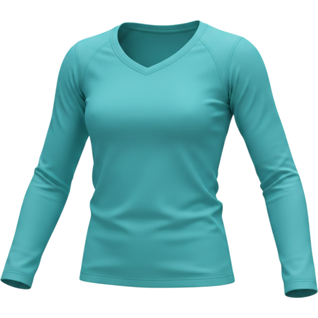 Women's V-neck Long Sleeve Active Top - image 1