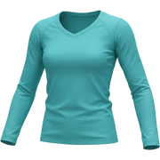 Women's V-neck Long Sleeve Active Top - image 1