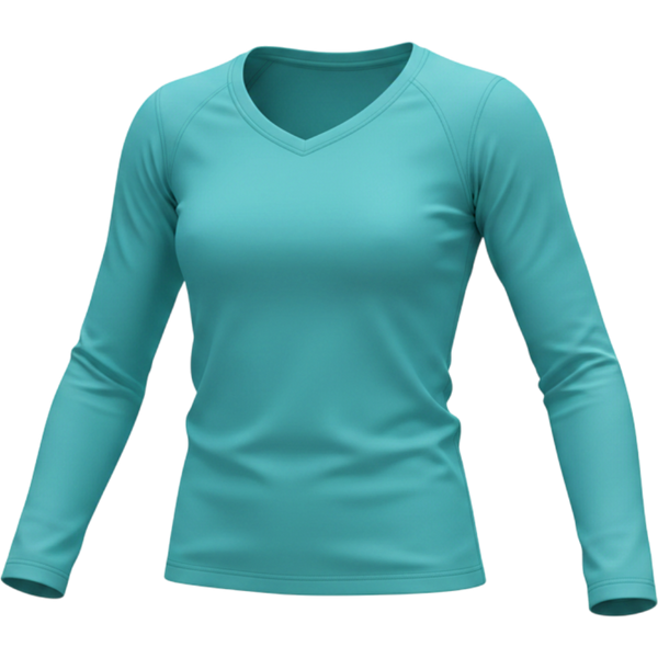 Women's V-neck Long Sleeve Active Top - image 1