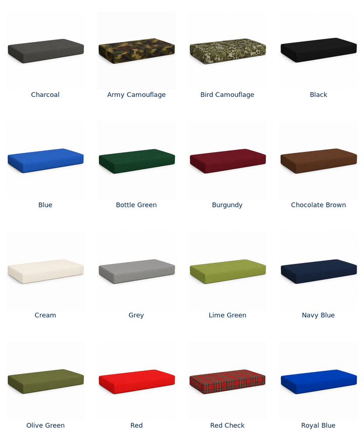 FOAMSUPA 2 Seater Water-Resistant Garden Bench Cushion — 108 × 45 cm