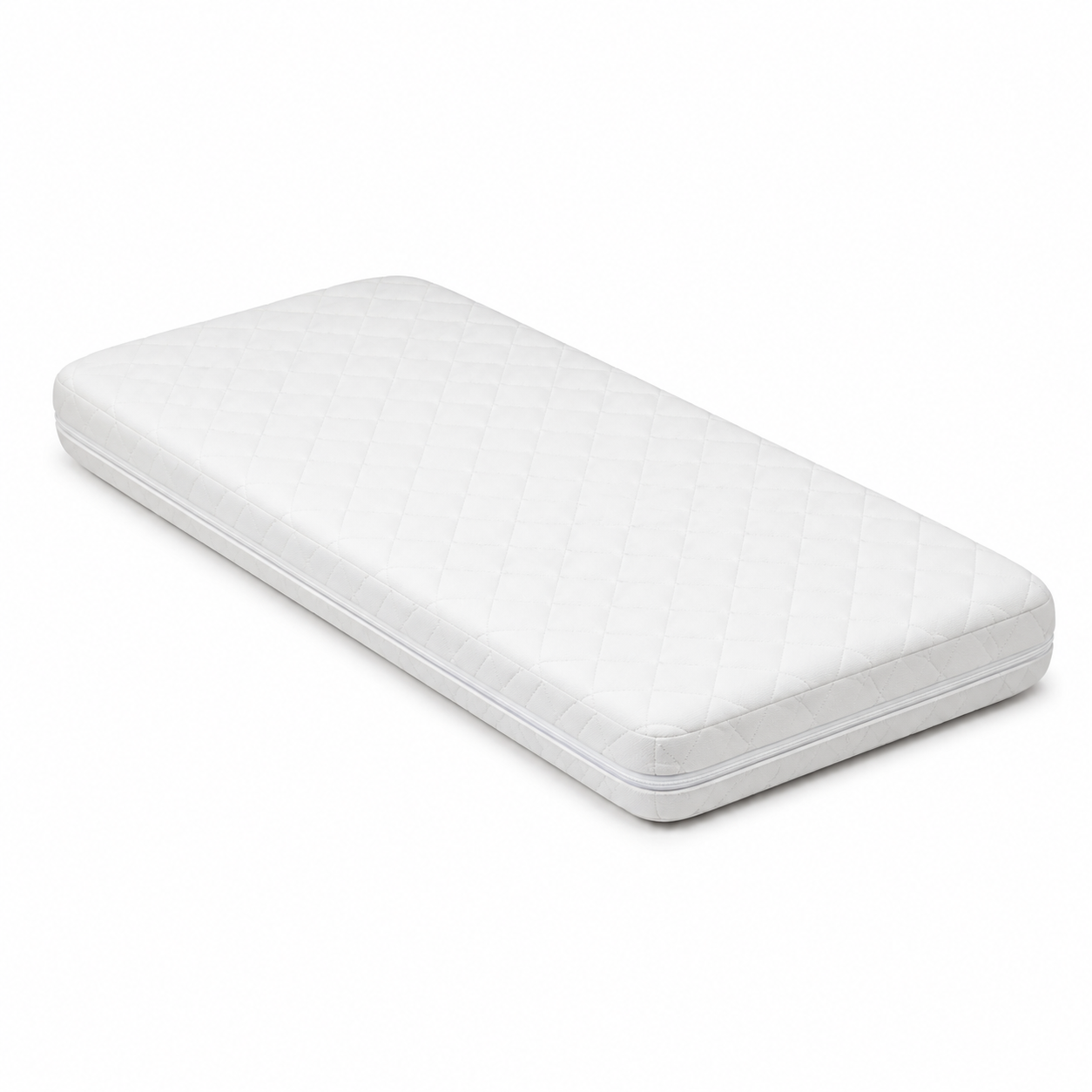 FOAMSUPA white quilted bedside crib mattress