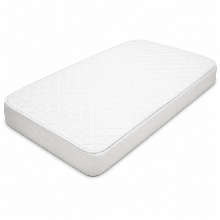 FOAMSUPA 10cm white quilted cot bed mattress