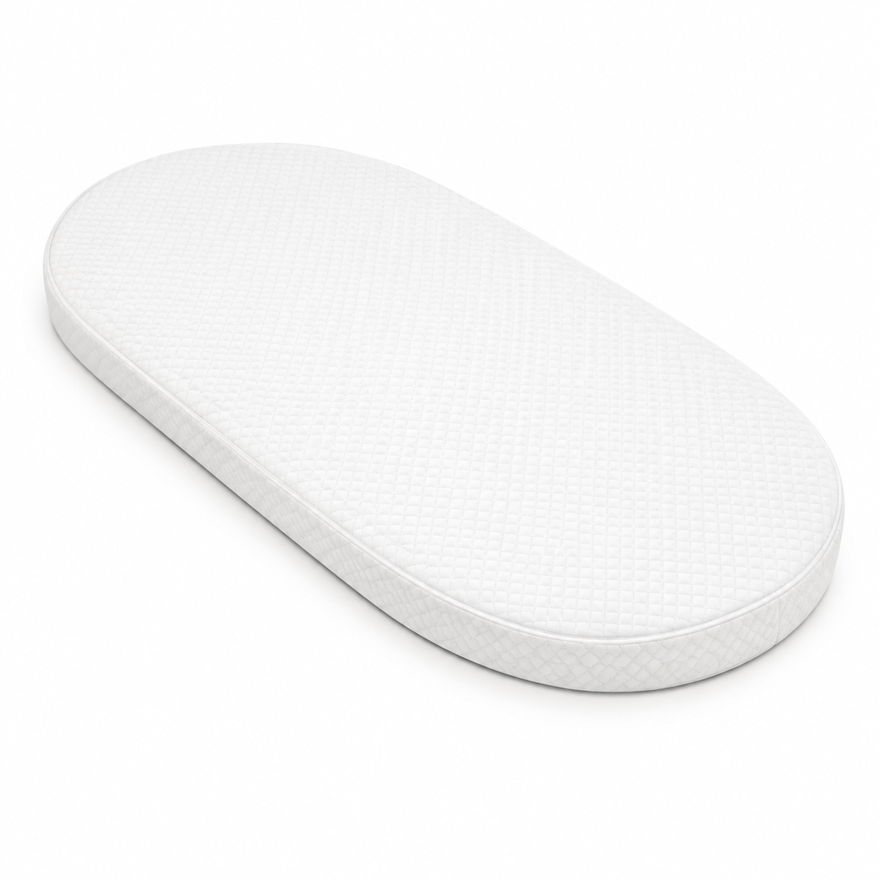 FOAMSUPA extra-thick white quilted Moses basket mattress