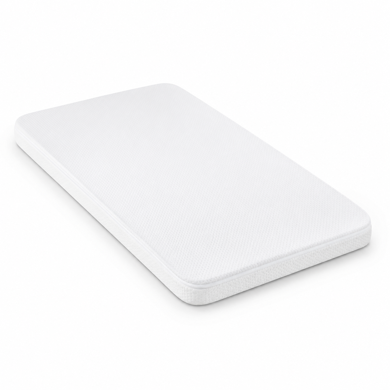 FOAMSUPA white quilted travel cot mattress