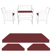 FOAMSUPA Replacement 3-Piece Rattan Chair Cushion Set – image 9