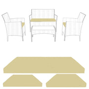 FOAMSUPA Replacement 3-Piece Rattan Chair Cushion Set – image 11