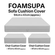 FOAMSUPA Replacement 3-Piece Rattan Chair Cushion Set