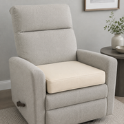 Cream firm foam recliner chair cushion, 20 × 20 × 4 inches