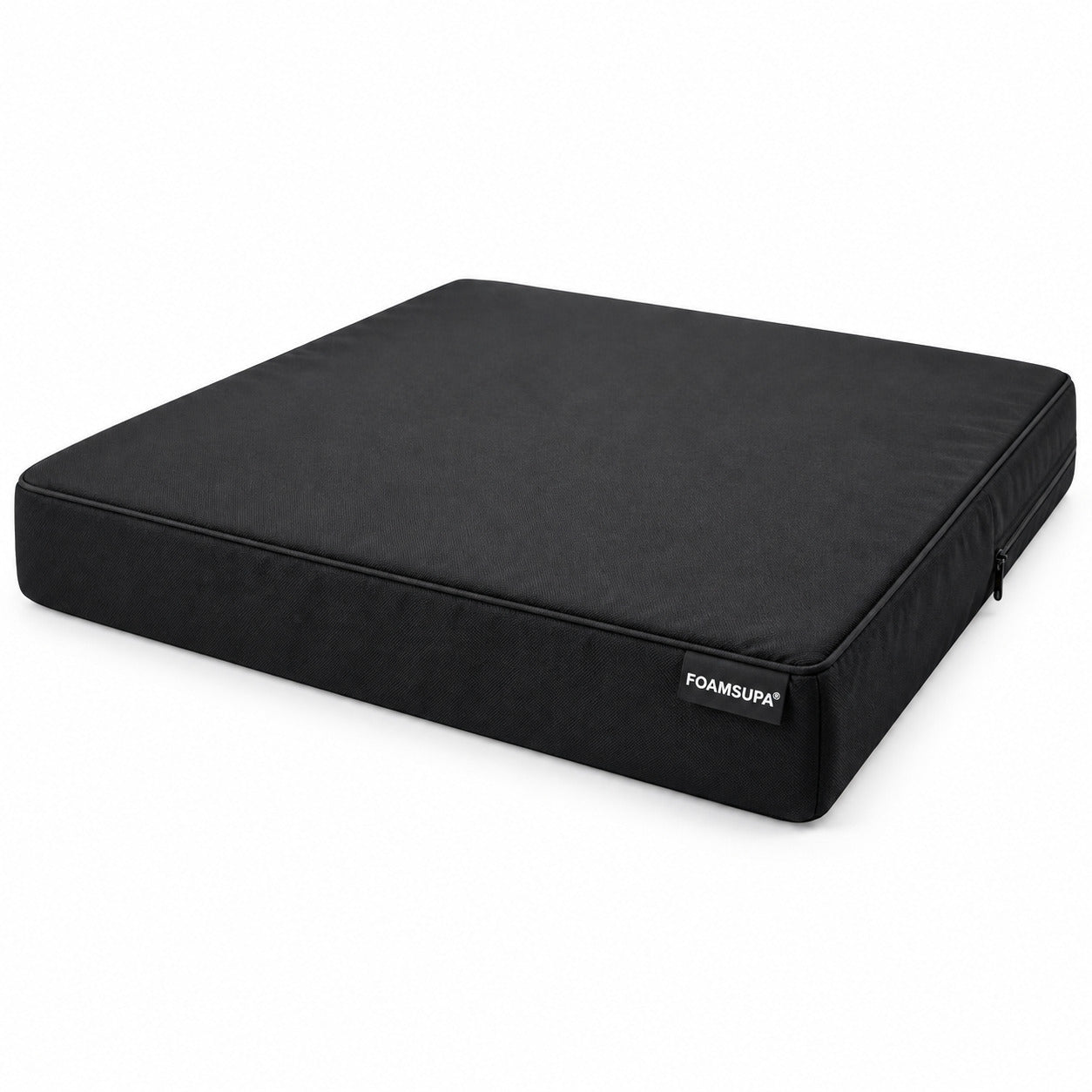 FOAMSUPA 2 inch memory foam seat cushion in Black