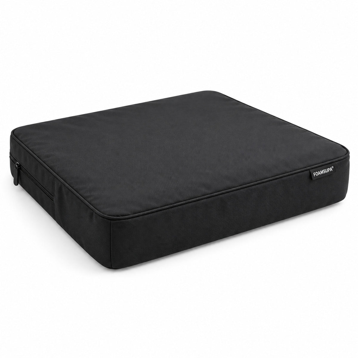 FOAMSUPA 3 inch memory foam seat cushion in Black