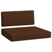 FOAMSUPA Euro pallet seat and back cushion set in Chocolate Brown
