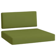 FOAMSUPA Euro pallet seat and back cushion set in Khaki Green