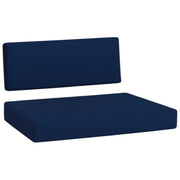 FOAMSUPA Euro pallet seat and back cushion set in Navy Blue