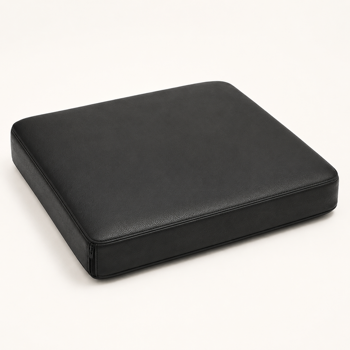 FOAMSUPA faux leather memory foam seat pad in Black