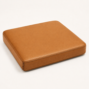 FOAMSUPA faux leather memory foam seat pad in Camel