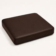 FOAMSUPA faux leather memory foam seat pad in Dark Brown