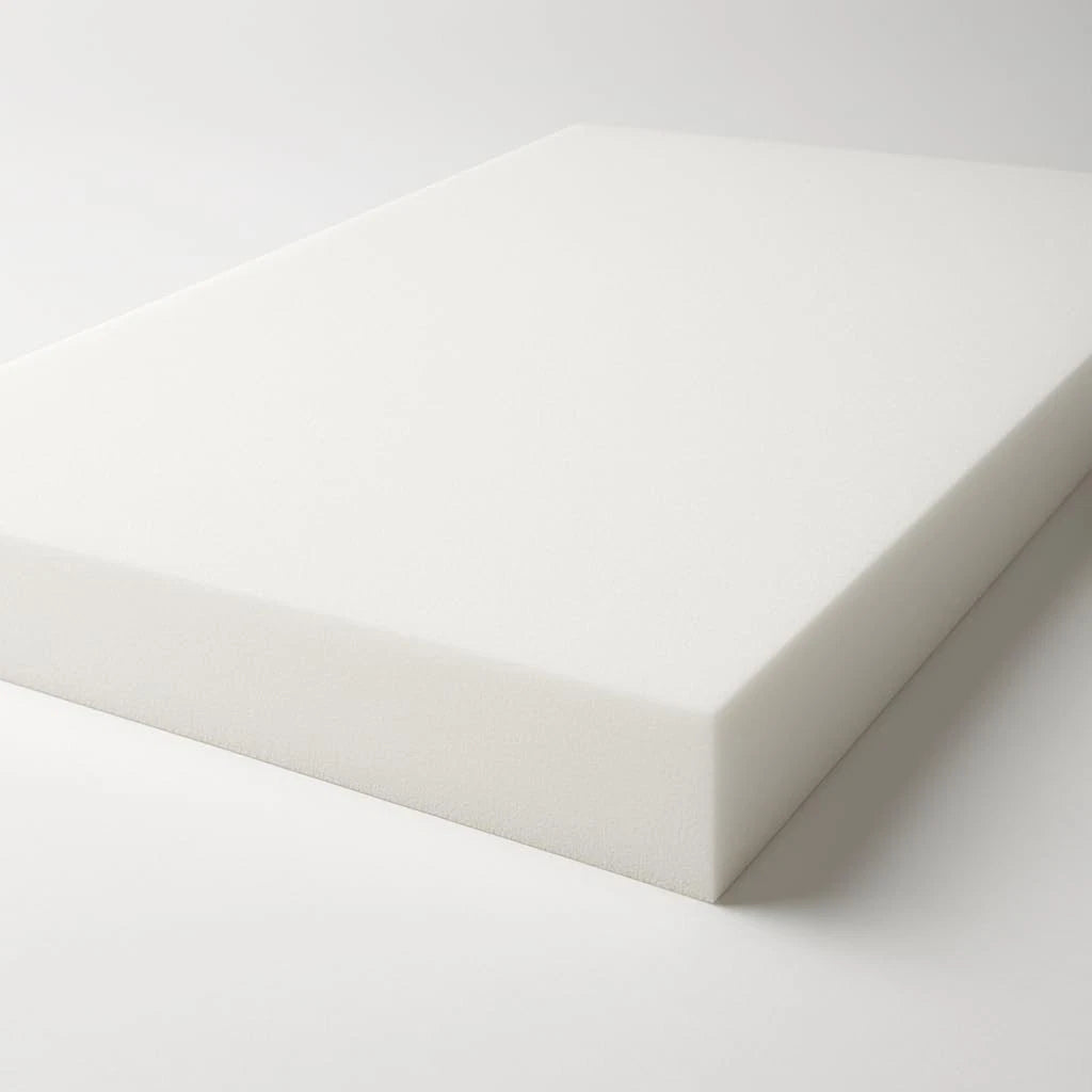 FOAMSUPA high-density white upholstery foam sheets in cut sizes