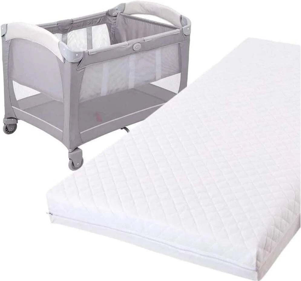FOAMSUPA quilted travel cot mattress 95 x 65 x 5 cm