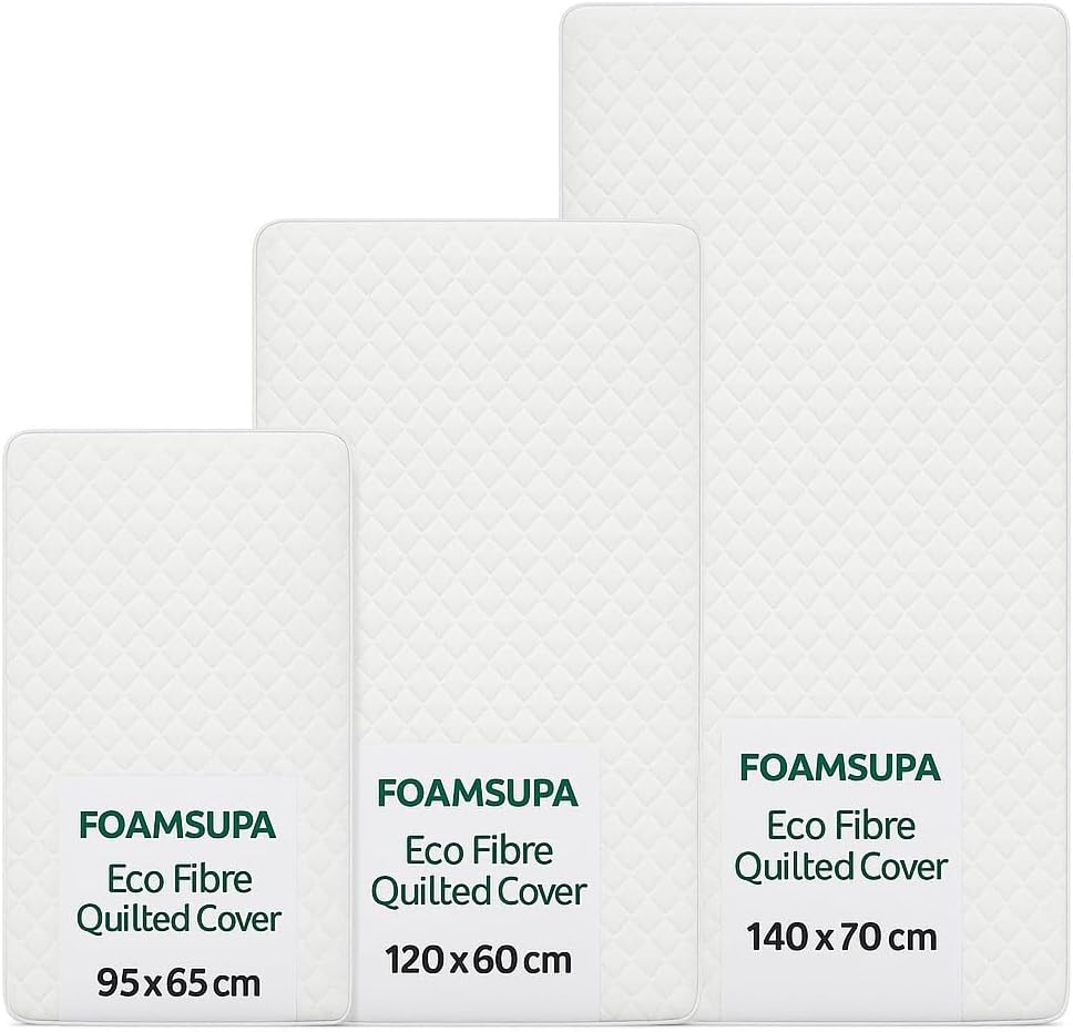 FOAMSUPA Eco Fibre Quilted Baby Mattress – Breathable, Firm, Hypoallergenic - Image 6